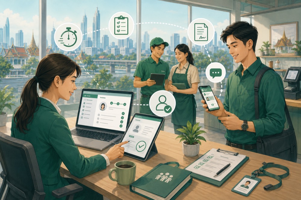 Onboard a new employee in 5 minutes on LINE